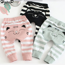 Hot 2018 Autumn New Korean Version Pants Cotton Stripe Unisex Baby Boys Girls Pants Big Butt Children's Pants Thickening Baby 2024 - buy cheap