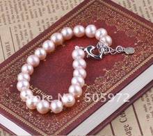 NEW ARRIVAL!!! FREE SHIPPING Exqusite Pearl Bracelet Jewelry 7-8mm Beads Jewellery 2024 - buy cheap