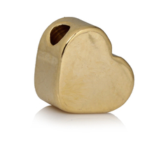 DoreenBeads медные бусины-спейсеры в форме сердца золотой цвет около 5 мм (2/8 ") x 4 мм (1/8"), отверстие: Приблизительно 1,2 мм, 20 шт. 2024 - купить недорого