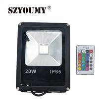 SZYOUMY Ultra Thin Led Reflector 10W 20W 30W 50W RGB / White Led Flood Light Waterproof IP65 Floodlight AC85-265V Outdoor Light 2024 - buy cheap