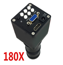 Cámara de microscopio electrónico 1080P 16MP HDMI video USB 180X c-mount lens 2024 - compra barato