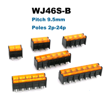 10/50pcs Barrier Screw PCB Terminal Block pitch 9.5mm morsettiera wiring connector blocks Straight Pin 2/3/4/5/6/7P bornier 20A 2024 - buy cheap