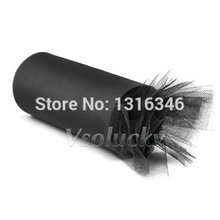 1 Roll 6" x 25yards Black Tulle Spool Mesh Organza Roll Ribbon DIY Tutu Wedding Party Bow Cratf Decor 6" x 75' 2024 - buy cheap