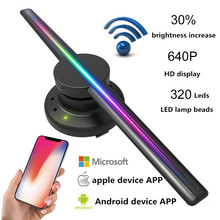 3D Holographic Projector Light Upgraded Wifi Hologram Player LED Display Fan Advertising Light APP Control 320Leds Logo Lights 2024 - buy cheap