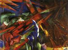 Animal Destinies The Trees show their Rings the Animals their Veins by Franz Marc oil Painting High quality hand painted 2024 - buy cheap