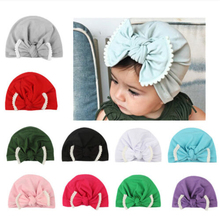 Baby Kids Hat Baby Indian Twist Knot Bonnet Chemo Turban Cap Beanie Hat Head Scarf Wrap Solid 2024 - buy cheap