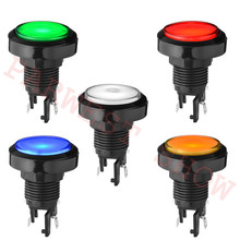 10pcs 45mm Illuminted arcade buttons with 12V LED Lights for Arcade Video Game Round LED Push Button with Micro-Switch 2024 - buy cheap