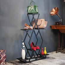 Iron art exhibition platform. Bag rack. Design of the shoe and cap of the vintage clothing store. Set the rack..069 2024 - buy cheap