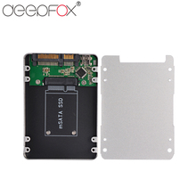 DeepFox-carcasa adaptadora SATA 2,5 a Mini SATA, USB 2,0 a Mini SSD, HDD, SSD, caja de unidad del disco duro, Funda de disco duro externo 2024 - compra barato