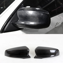 Capa para espelho automotivo, de fibra de carbono, adicionada apenas para bmw x5 m 09-13 2024 - compre barato