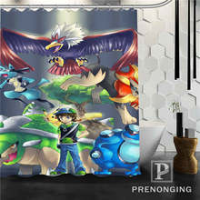 Personalized Custom Pokemon Shower Curtain Home Decor Bathing Curtains Cloth Waterproof Polyester S171218-18 2024 - buy cheap