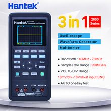 handheld digital Oscilloscope multimeter+Waveform Generator 3 in1automotive oscilloscope 2 Channels Hantek2D72/2D42/2C72/2C42 2024 - buy cheap