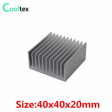 3pcs Extruded Aluminum heatsink 40x40x20mm heat sink for Electronic Chip VGA  RAM LED  IC radiator COOLER cooling 2024 - buy cheap