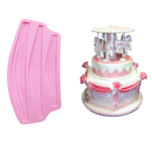 Borde de pasta de azúcar para hornear, moldes de pastel de estilo clásico, Chocolate para cocina, herramienta de decoración, Sugarcraft, 22,1x11,2x1,3 CM, E977 2024 - compra barato