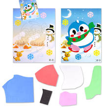 New Penguin Patterns DIY Puzzle Toys EVA 3D Cartoon Animals Stickers Handmade Puzzle Early Learning Educational Toys for Kids 2024 - buy cheap