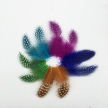 Plumas suaves coloridas de 5-12CM plumas de gallina de Guinea sueltas accesorios de plumas multicolor 200 unids/lote 2024 - compra barato