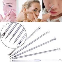 5 piezas acné Extractor Set cara cuidado de la piel de acero inoxidable Blackhead Blemish Remover Kit herramienta limpiadora belleza accesorio #719 2024 - compra barato