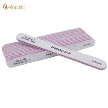 5PCS/Lot Professional Nail Art File 100/100 Grits Double-sided Nail Buffer Files Manicure Buffing Sanding Nail Polish For Salon 2024 - buy cheap