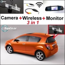 Câmera wifi especial 3 em 1, + receptor sem fio + monitor de espelho, sistema de estacionamento diy para chevrolet optra spark tosca 2024 - compre barato