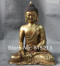 Bi00711 China Budismo Bronze Copper Gild Oito tesouros Rulai Tathagata Estátua de Buda 2024 - compre barato