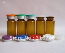 1500/lot 10ml clear amber glass vial with flip cap, sample vial, essence oil glass bottle 2024 - buy cheap