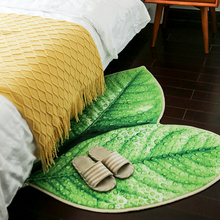 3D зеленый коврик с листьями для гостиной, напольный коврик для двери, коврик для спальни, креативный большой коврик для ванной комнаты, кухонный детский коврик для комнаты, tapete 2024 - купить недорого