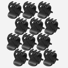 Best Sale High Quality Newest 12 Pcs Black Plastic Mini Hairpin 6 Claws Hair Clip Clamp for Ladies Barrettes Hair Accessories 2024 - buy cheap