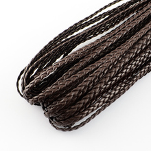 Pandahall Braided Imitation Leather Cords jewellery making supplies ,  Herringbone Bracelet Findings, 5x2mm; 100m/bundle 2024 - buy cheap