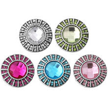 10pcs/lot New Round Snap Button Jewelry Rhinestone Metal Snaps Fit 18mm Snap Buttons Bracelet Bangles Accessory 2024 - buy cheap