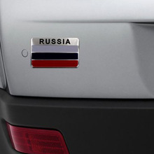 1 шт. автомобильный 3D значок с российским флагом наклейка для автомобиля для Nissan Teana X-Trail Qashqai Livina Sylphy Tiida Sunny March Murano 2024 - купить недорого