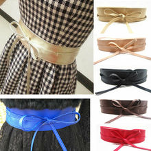 Sexy Women Lady Fashion Stretch Buckle Waist Belt Bow Wide Leather Elastic Corset Waistband Waist Belt Fashion Ladies Belt 2024 - buy cheap