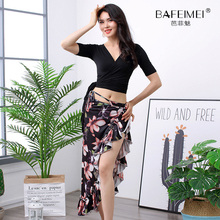 Belly Dancing clothes Summer 2019 New Printed Sexy Milk Silk Skirt for Beginners belly dance costumes 2024 - buy cheap