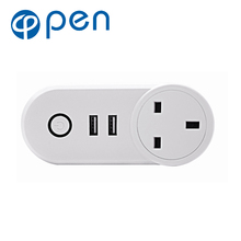 OPSA-002 10A Wifi Smart Switch Power Plug Socket UK 220V Wireless Light Outlet Timer Remote Control Support Alexa Google Home 2024 - buy cheap