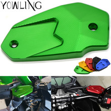 Motorcycle CNC Front Brake Fluid Tank Cap Cover Green For Kawasaki Z800 2013 2014 2015 ER6N ER6F Versys 650 2009-2014 Z900 2017 2024 - buy cheap