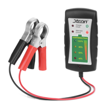 Jtron-comprobador de batería para coches, motocicletas y camiones, 12v/24V, pantalla LED, control del cargador 2024 - compra barato