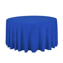 10Pcs Royal Blue Round 108" Polyester Tablecloth For Wedding Party Banquet Decoration Hotel Supplies Free Shipping 2024 - buy cheap