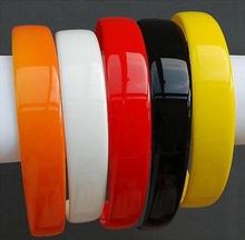 12pcs  25mm Blank Plastic Headbands With Teeth  Solid Candy Color headwear-Free shipping 2024 - buy cheap
