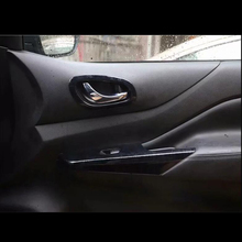 Для Nissan Terra 2018 4 шт. деревянная ABS Хромированная Автомобильная дверь внутренняя ручка Чаша Защитная крышка Накладка молдинги аксессуары для стайлинга автомобилей 2024 - купить недорого