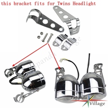 Universal Motorbike Headlight Brackets Fork Mount Clamps 38-44mm Headlamp Holders for Harley Honda Yamaha Cafe Racer Chopper 2024 - buy cheap