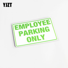 YJZT 14CM*8.9CM For High-quality EMPLOYEE PARKING ONLY Decoration Car Sticker Decal PVC 13-0387 2024 - buy cheap