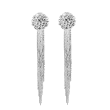 Unique Tassel Pendant Long Dangle Statement Women Earrings Gift Rhinestone 2024 - buy cheap