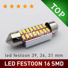 1pc Festoon Bulb 31mm 36mm 39mm C5W 4014 LED CANBUS NO ERROR Car Dome Interior LED Lights Lamp Auto Map Roof Reading GLOWTEC 2024 - buy cheap