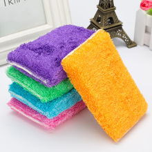 10pcs/lot high efficient ANTI-GREASY color dish cloth,bamboo fiber washing dish foam,magic multi-function wipping/cleaning rags 2024 - buy cheap