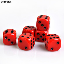 Casino Dice Sets 16mm Acrylic/Plastic Digital dices Red black dot Drinking Gambling Translucent Dice 6 Sides Poker Dice Gambling 2024 - buy cheap