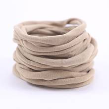 40 pcs/lot, Soft Stretchy Nylon Headbands Diy Boutique Solid Elastic Hairbands Hair Accessories For Girls 2024 - buy cheap