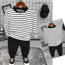 Striped Sweatshirt for Baby Boys Clothes Children Clothing Kids Cotton T Shirt Pullovers Tops Autumn Wild Casual Tee Shirts Tops 2024 - buy cheap