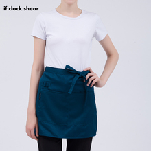 Solid Color Aprons for Women  Kitchen Hotel Coffee Shop Bakery Chef Waiter Cleaning Cook Workwear Apron with Pocket chef works 2024 - buy cheap
