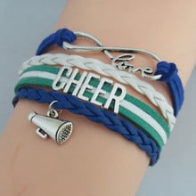 fashion love cheer bracelets charm Cheerleaders cheer up bangles Cheerleaders jewelry 2024 - buy cheap