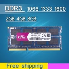 Оперативная память DDR3 4 ГБ 8 ГБ 2 ГБ 1066 1333 1600 1066 МГц 1333 МГц 1600 МГц DDR3L DDR3 4 Гб SODIMM Sdram, память для ноутбука, ноутбук 2024 - купить недорого