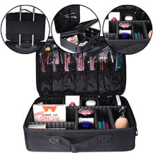 Bolso organizador de maquillaje profesional para Mujer, estuche de almacenamiento de gran capacidad de alta calidad, Maleta de desmontaje 2024 - compra barato